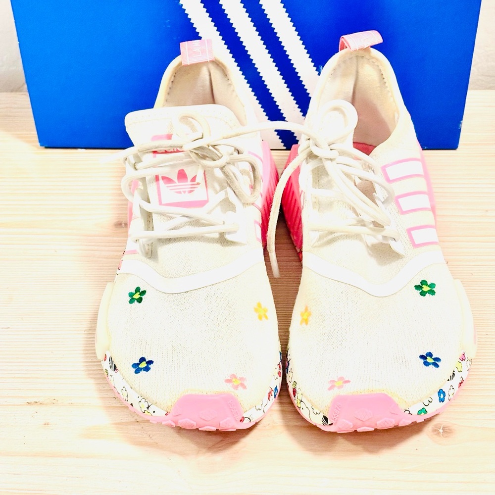 Adidas Hello Kitty Pink and White Sneakers - Picture 7 of 11